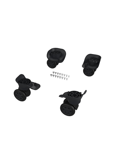 Keo-plus Abs Valiz Tekerleği Çift Teker Siyah Renk Altın