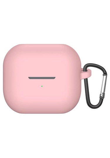 Samsung Galaxy Buds 3 / Galaxy Buds 3 Pro Uyumlu Silikon Kılıf+ Kanca Pembe