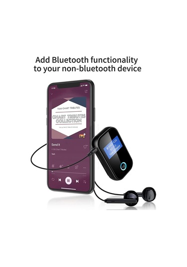 Cbtx Bt15s Bluetooth Alıcısı Lcd Ekran Aux Adaptörü Araç Adaptörü İle Cvc 8.0 Gürültü Önleyici