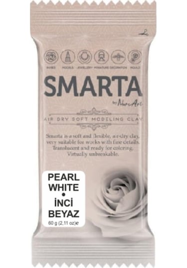 Smarta Modelleme Hamuru 60 Gr. Metalik Beyaz inci