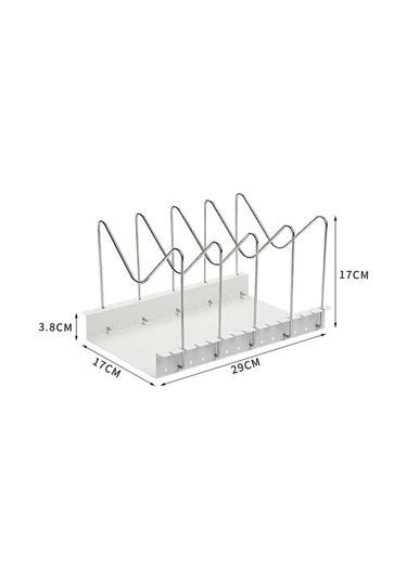 Suntek Pot Tava Kapağı Tutucu Raf Daireler Ev Kiler Için Kesme