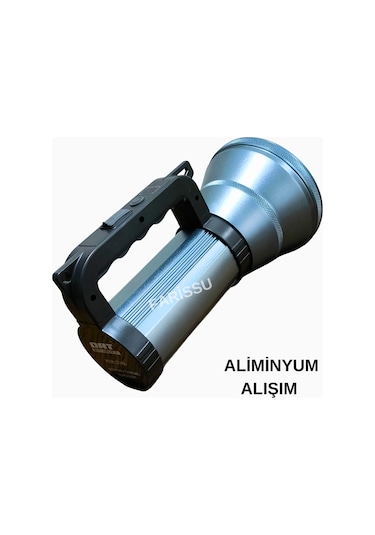 200w Led Şarjlı Kamp Feneri & El Feneri 8800 Mah 3 Işık Modlu Powerbank Özellikli Siyah