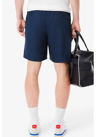 Lacoste Mens Reguler Fit Linen Blend Shorts Erkek Keten Şort Lacivert