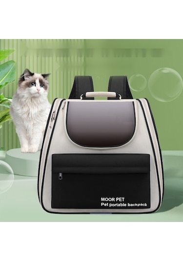 Kedi Çantası Evcil Hayvan Çantası Taşınabilir Taşınabilir Sırt Çantası Gri