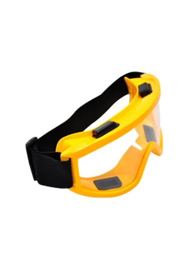 Oldfriend 1 Adet Sarı Sıçrama Toz Rüzgar Korumalı Endüstriyel Laboratuvar Gözlüğü