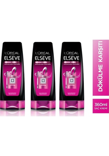 L'Oréal Paris Elseve Arginine Direnç X3 Dökülme Karşıtı Saç Kremi 3 x 360 ML
