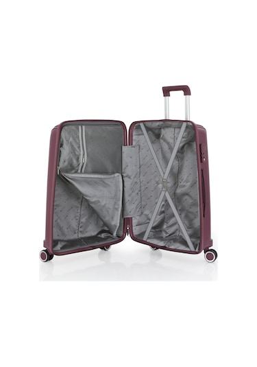 Mçs Polipropilen 2li Valiz Seti Kabin & Makyaj V305 S21yy1000073-set 210 Mürdüm