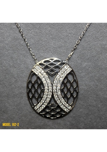 Osmanlı Motif Oval Kolye (407400118)
