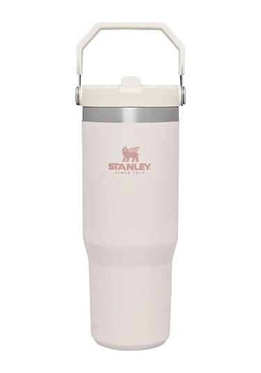 Stanley The Iceflow Flip Straw Pipetli Termos Bardak 0.89 L - Açık Pembe