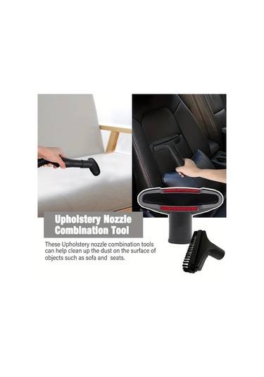 Fochsia 7pcs 32mm Ve 35mm Standart Hortum İçin Universal Vakum Aparatları Seti Yer Fırçası Döşeme Nozulu