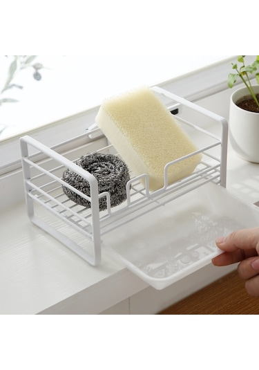 Mutfak Sabun Bulaşık Bezi Depolama Çelik Raf