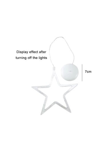 Noel Yılbaşı Dekorasyonu Led Asılı Işık Yıldız