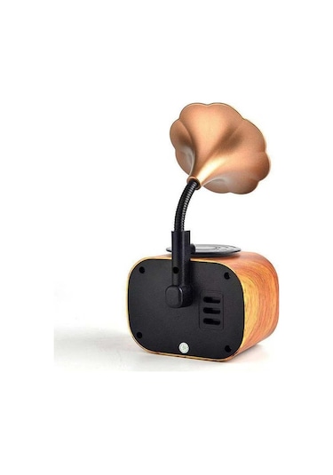 Flybuy Retro Stil Kablosuz Bluetooth Hoparlör, 5w Ahşap Dış Mekan Ses Sistemi