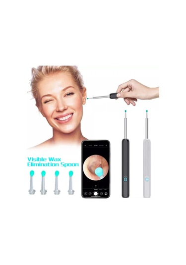 Kablosuz Hd Kulak Kiri Temizleyici Kamera Kulak Endoskopu Kaşık Temizleme
