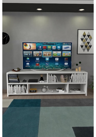 Kuzey Tv Ünitesi Beyaz Beyaz