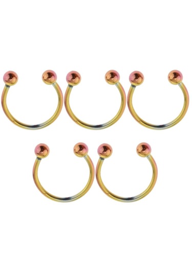 Dolıty 60 Parça Toptan Dil Kaş Dudak Göbek Halkası Renkli Çok Renkli