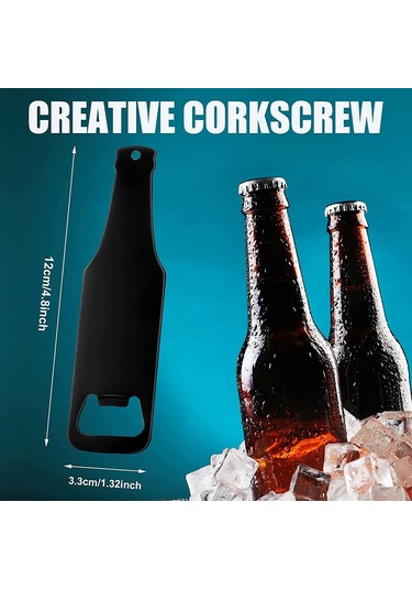 Gatherco 20 Adet Şişe Açacağı Şişe Şeklinde Konserve Açacakları Bira Açacağı Düz Saplı Bira Şişe Açacağı Mutfak Bar Restoran İçin Diğer