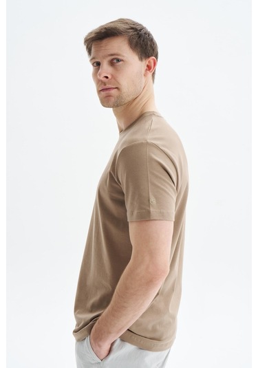 Arma Erkek Regular Fit Basic Süprem Bisiklet Yaka Tişört Y29344472002 Gri-bej G8 Gri