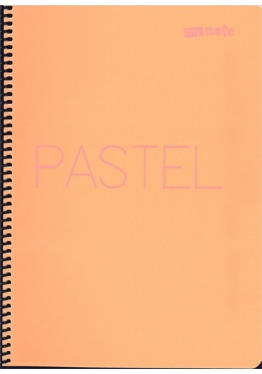 80 Sayfa Kareli Pastel Defter 4 Adet Karışık Renk Çok Renkli