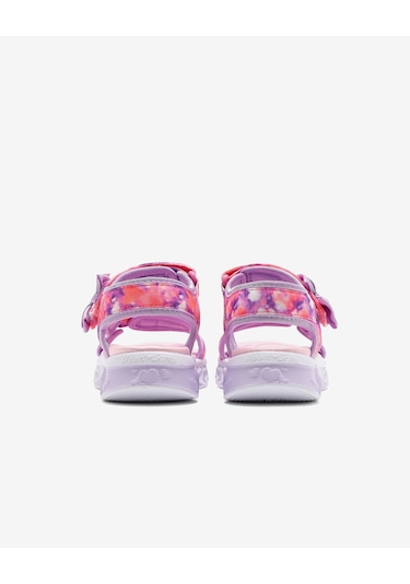 Skechers Flutter Hearts Sandal-blurry Love Büyük Kız Çocuk Pembe Işıklı Sandalet 303110l Pklv Pembe