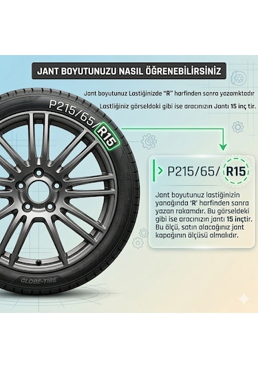 Mitsubishi Lancer Evolution 16 İnç Uyumlu Jant Kapağı 1 Adet B2005