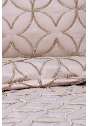 Parolin Çift Kişilik Kapitoneli Yatak Örtüsü Bej Bej