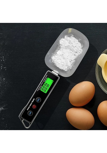 Oldfriend Red 500g 0 1g Dijital Ölçek Kaşığı Hafif Mutfak Tartısı Çay Kahve Baharat Kırmızı