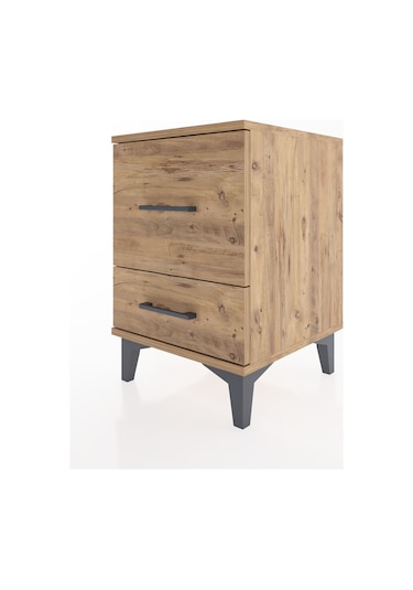 Hyperion Komodin 2 Çekmeceli 44x44x64 Çam-çam Atlas Çam
