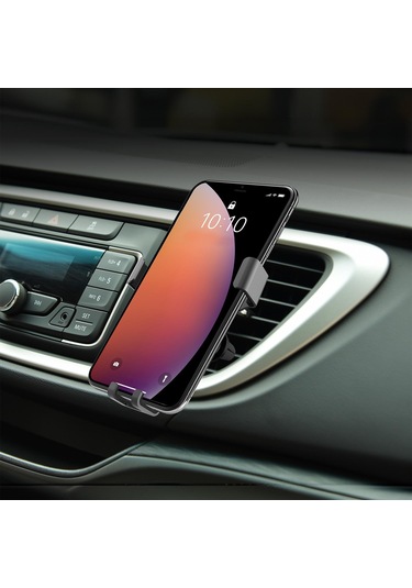 Space24 Spr101 Araç İçi 360 Derece Dönebilen Otomatik Kilitli Telefon Tutucu Siyah Siyah