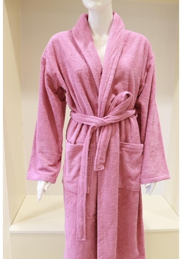 Bukle Şalyaka Bornoz Unisex %100 Pamuk Ev Otel Spa Banyo Bornozu 001