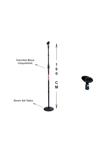 Best Profesyonel Boy Mikrofon Sehpası - Mikrofon Standı