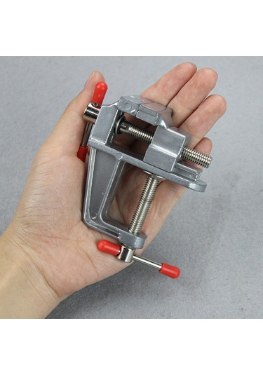 Alüminyum Miniatür Küçük Hobici Masa Kelepçesi Çok Fonksiyonlu Mini Araç