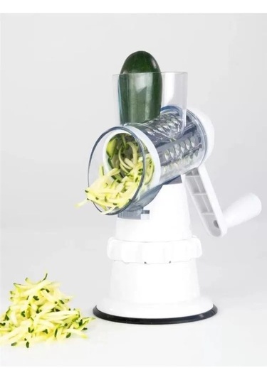 Pazly Çok Fonksiyonlu Sebze Kesici, Dilimleme, Rendeleme, Doğrayıcı - Kırmızı Model Kırmızı