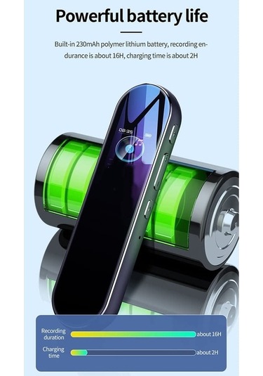 Createtech 128gb Q53 Ses Kaydedici - Zamanlama Özellikli Aktif Kayıt Cihazı