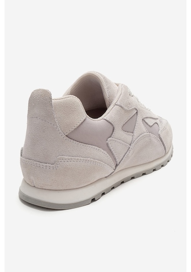 Luvishoes Sahra Buz Süet Hakiki Deri Kadın Sneaker Buz