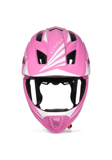 Lixada-Çocuklar Ayrılabilir Tam Yüz Kask Çocuk Sporları Yb18542P Pembe