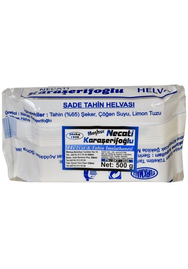 Necati Karaşerifoğlu Sade Tahin Helvası - 500 Gr
