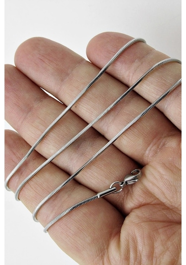 Küp Model Ince Snake Yılan Kolye Erkek Çelik Zincir Eck03K (390748055) Çelik