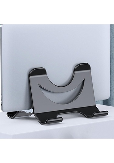 Küçük Dizüstü Bilgisayar Yükseltici Defter Standı Isı Dağılımı Evrensel Masa Tutucu Siyah Rahat Yazma İçin Siyah