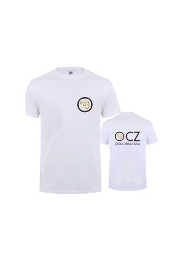Snapbuy Cz Ceska Zbrojovka Erkek Yazlık Kısa Kollu Pamuk T-shirt 4xl 5xl Lh-153whıte WHITE