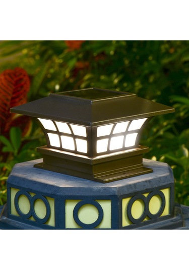 Dofolink Güneş Enerjili 1w Led Direk Lambası, Otomatik Işık Kontrolü, 600mah Şarjlı Pil, Ip55 Su Geçirmez, Islak Beyaz, Bahçe Ve Bahçe İçin Sıcak Beyaz