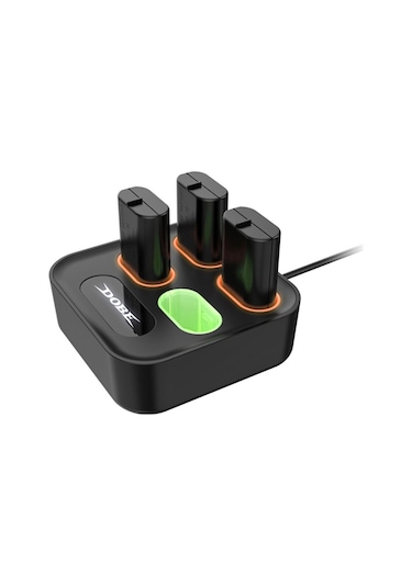 Dobe Xbox One / Xbox Series S/X Dörtlü Batarya Şarj Yuvası+4 Adet