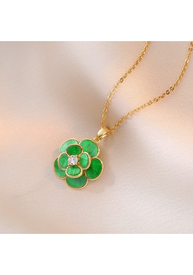 Bayan Kolye: Moda Estetiği Titanyum Çelik Kolye No.304 Çok REnkli