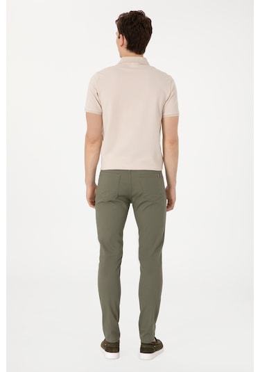 U.s. Polo Assn. Erkek Koyu Haki Pantolon Kanvas-chino 50309119-vr111 Koyu Haki