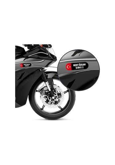 Kişiye Özel Kan Grubu Sticker Seti Motor Kan Grubu Etiket Seti