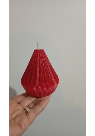 Kendiemeğim Mum Kırmızı Kirmızı