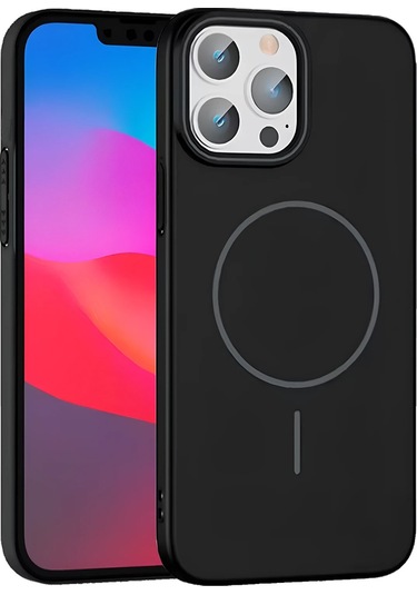 Joko İphone Uyumlu 14 Pro Max Kılıf Bros Magsafe Kapak Siyah