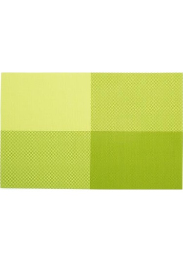 Placemat Aşınmaya Dayanıklı Su Geçirmez Kaymaz Isı Yalıtımı Dikdörtgen Masa Mat Züccaciye Bardak Altlığı Yeşil