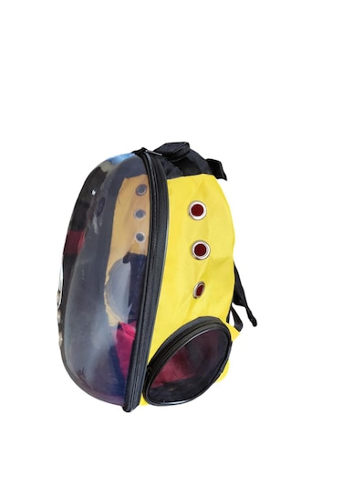 Mygeppetobag Kedi Köpek Taşıma Çantası Astronot Şeffaf Pvc 42 x 22 x 33 CM