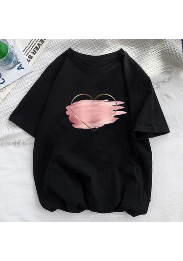 Snapbuy Ejderha Baskılı Kadın T-shirt - Rahat Polyester Gömlek - Genç Kız Üsterkek Kahverengi